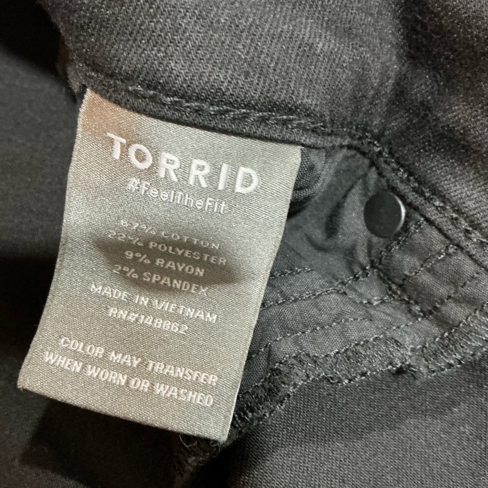 🍓 Torrid Jegging Super Soft Black Denim Jeans - 18 - Picture 7 of 7
